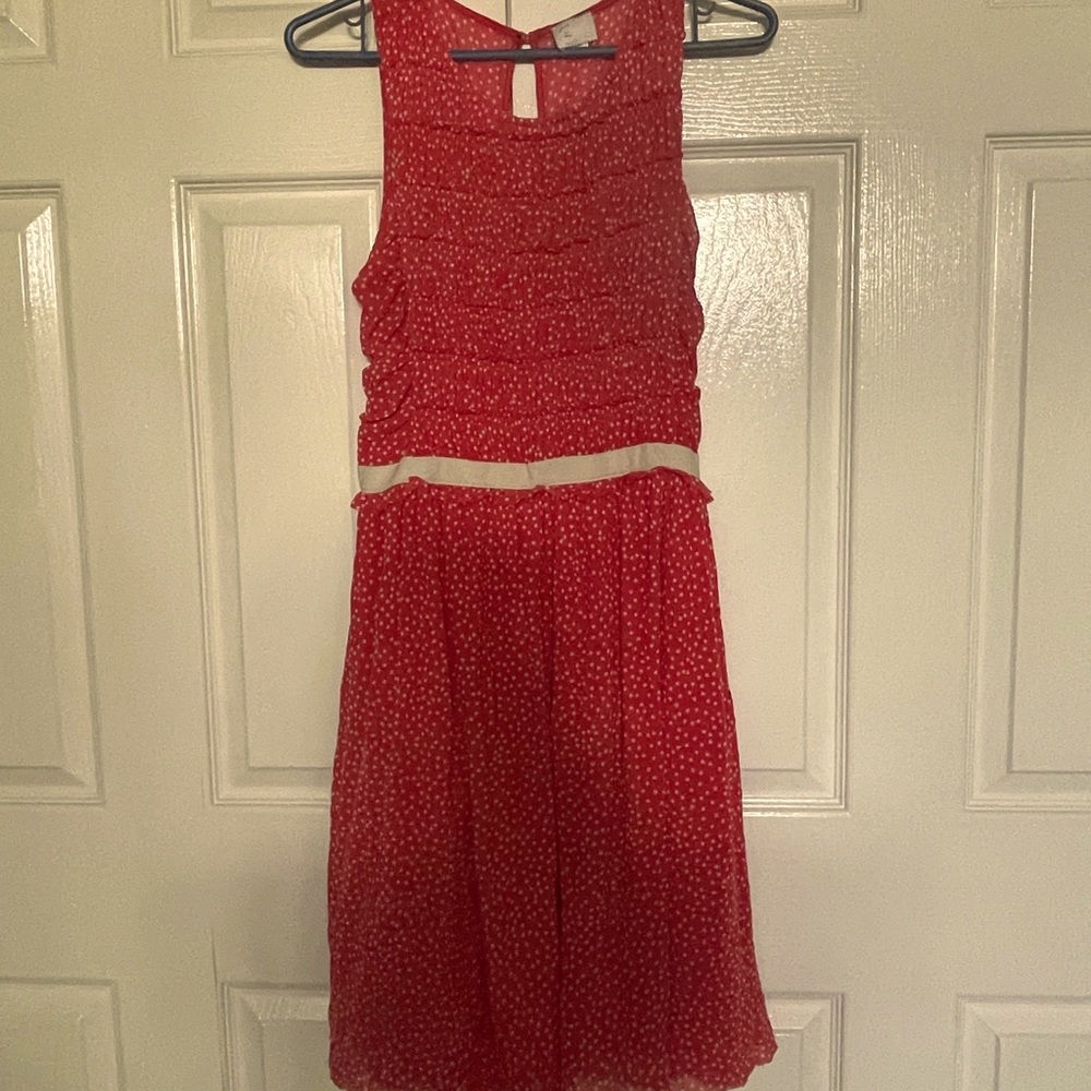 Postmark for Anthropologie polka dot dress